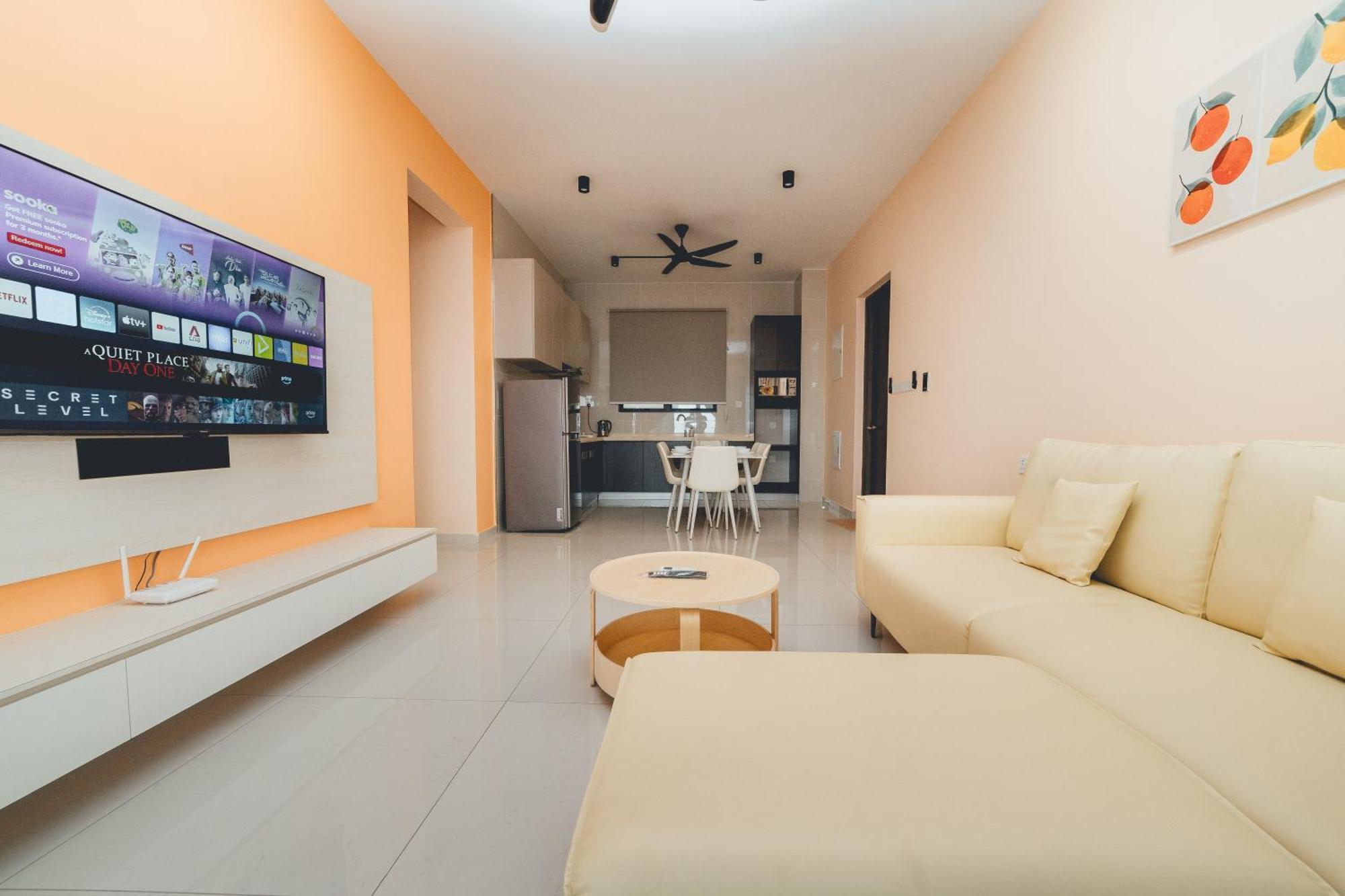 Danga Bay Pastel Hideout 3br 7pax Balcony View By Our Apartemen Johor Bahru