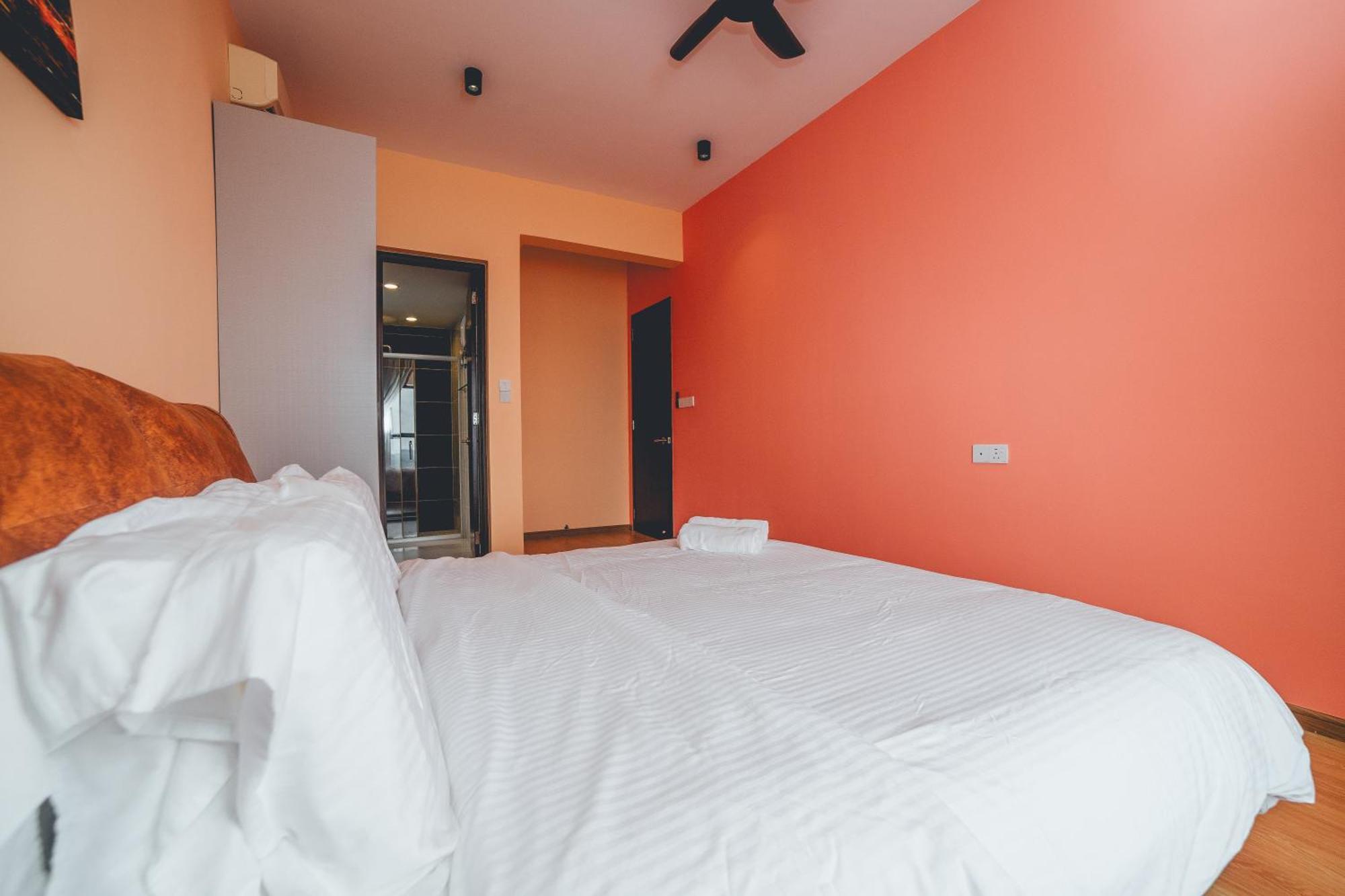 Danga Bay Pastel Hideout 3br 7pax Balcony View By Our Pangsapuri Johor Bahru